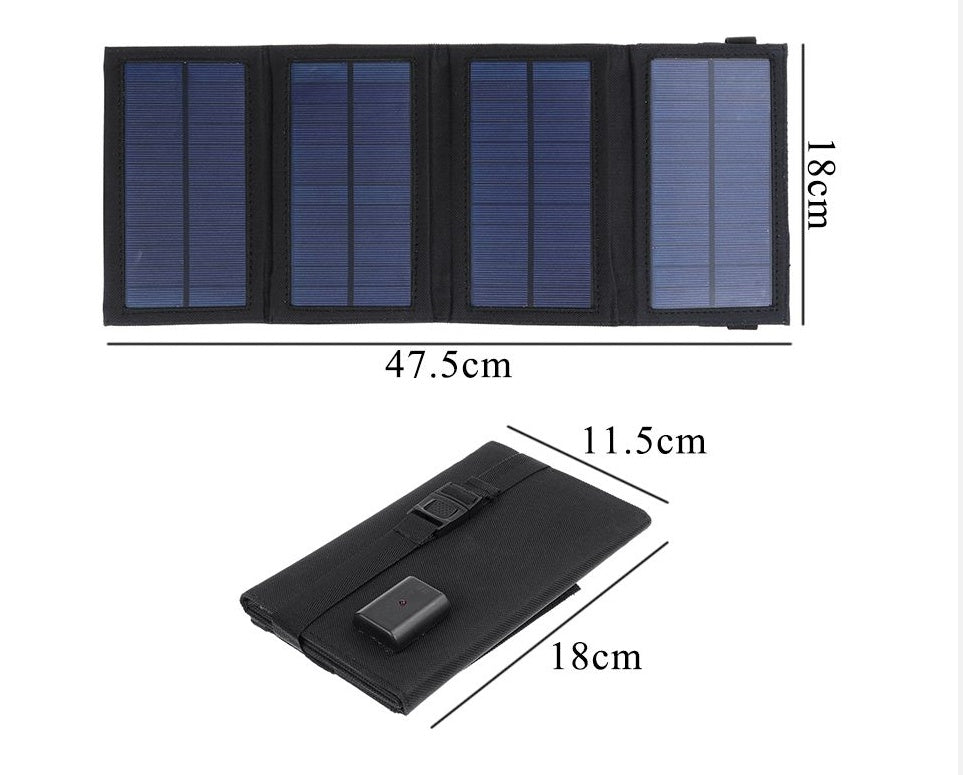 Cargador Solar Plegable 8W – Energía solar en cualquier lugar ☀️