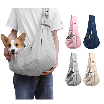 Bolso de Hombro para Mascotas 🐶🐱 Bolsa de Algodón Suave para Perros y Gatos – Viajes, Paseos y Aventuras al Aire Libre