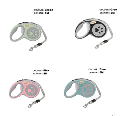 Correa retráctil automática para perros y gatos (3,5 metros)
